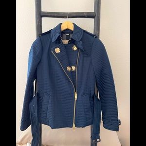 NWOT Burberry Brit Women’s Coat Navy Size 4